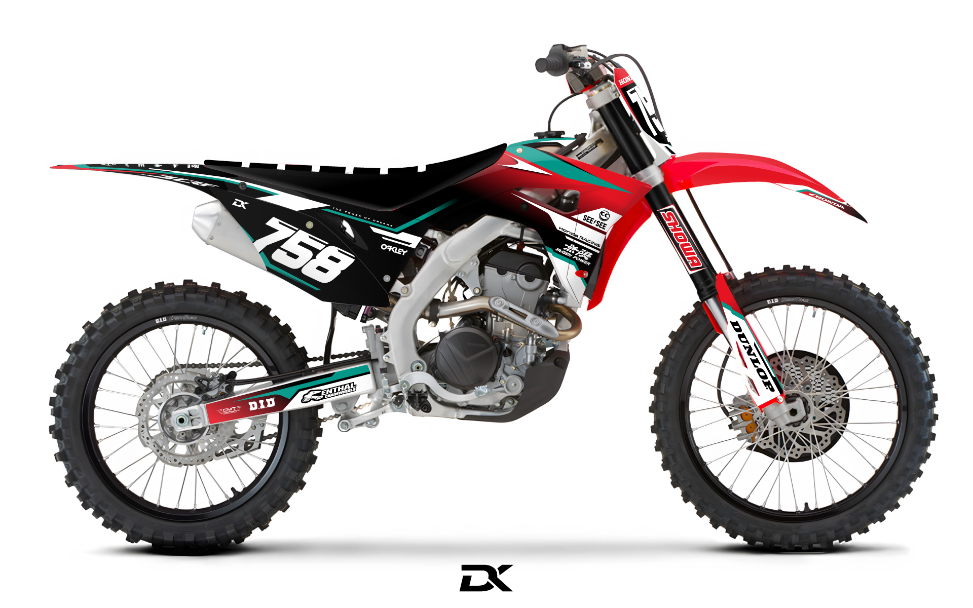 Kit Déco Motocross Honda STD21 Rouge