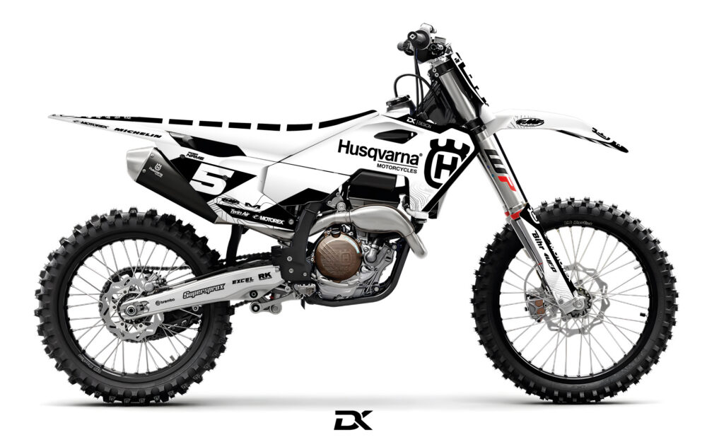Kit Déco Husqvarna 450 FC Blanc
