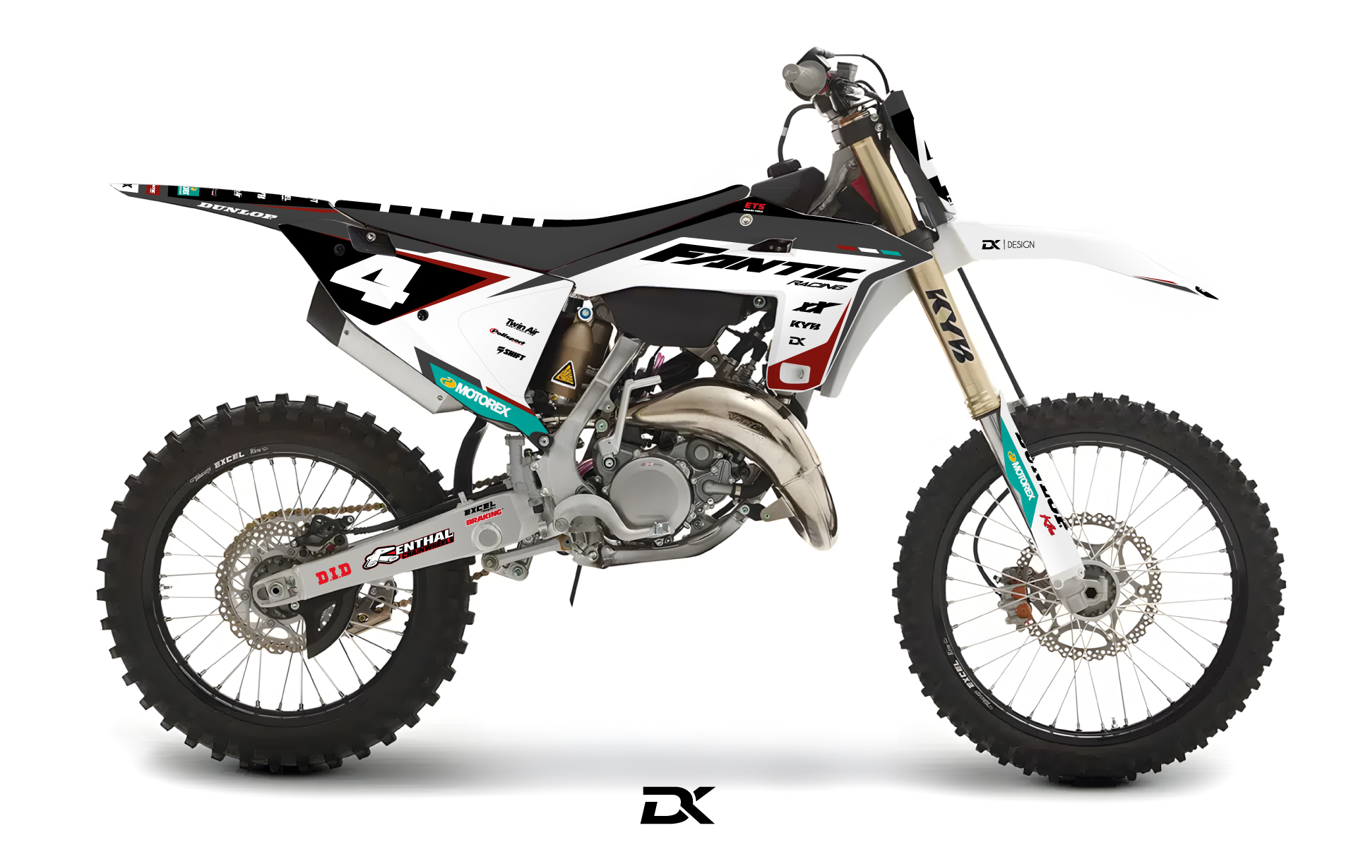 Kit Déco Fantic 125 / 250 XX 2025 / 2026 Prime Blanc