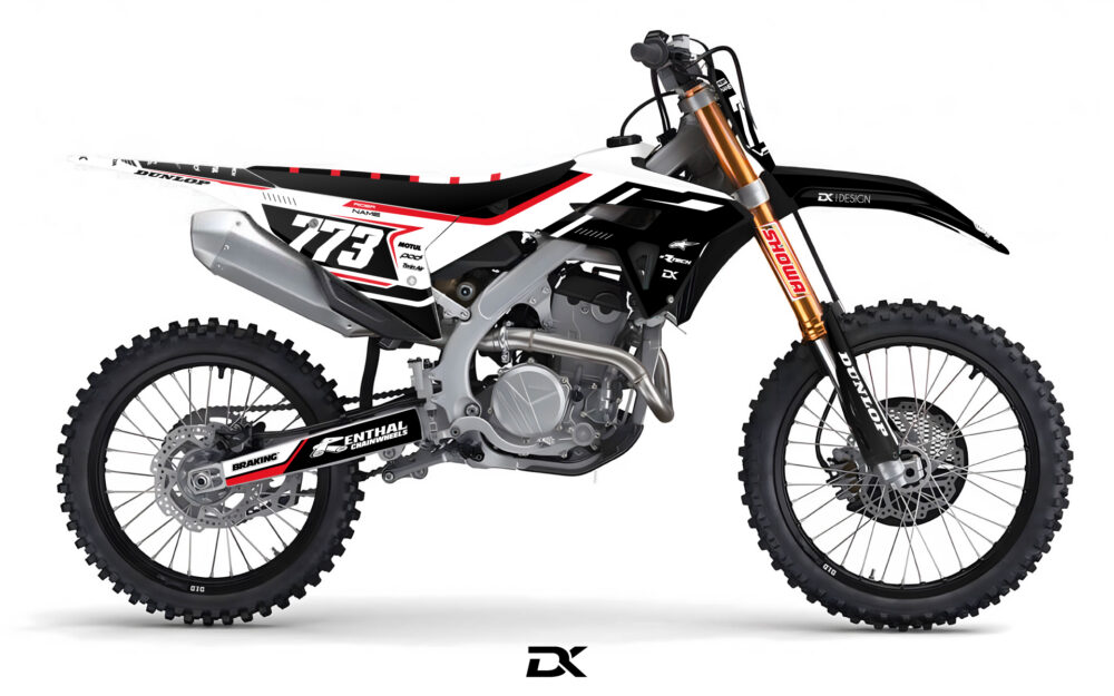 KIT DECO HONDA ZYMBO 450 CRF BLANC