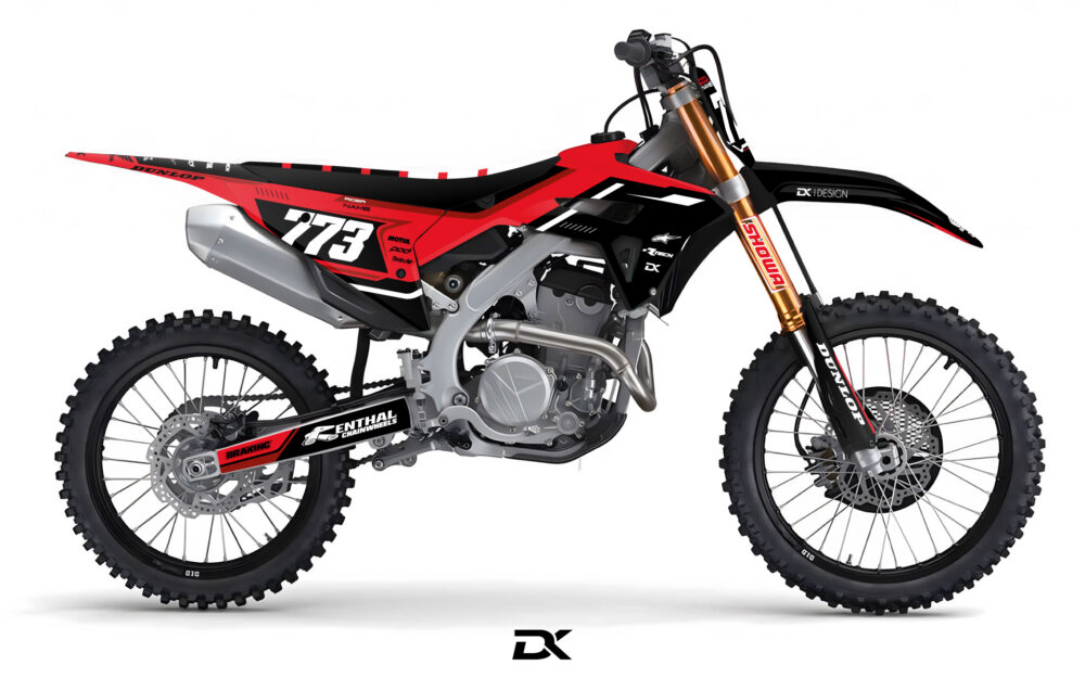 KIT DECO HONDA ZYMBO 450 CRF ROUGE