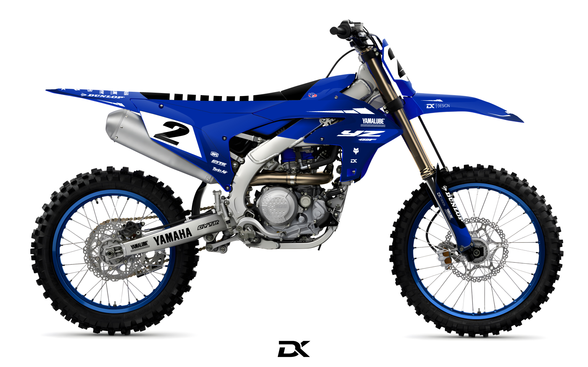 Kit Déco Yamaha 250 yzf bleu