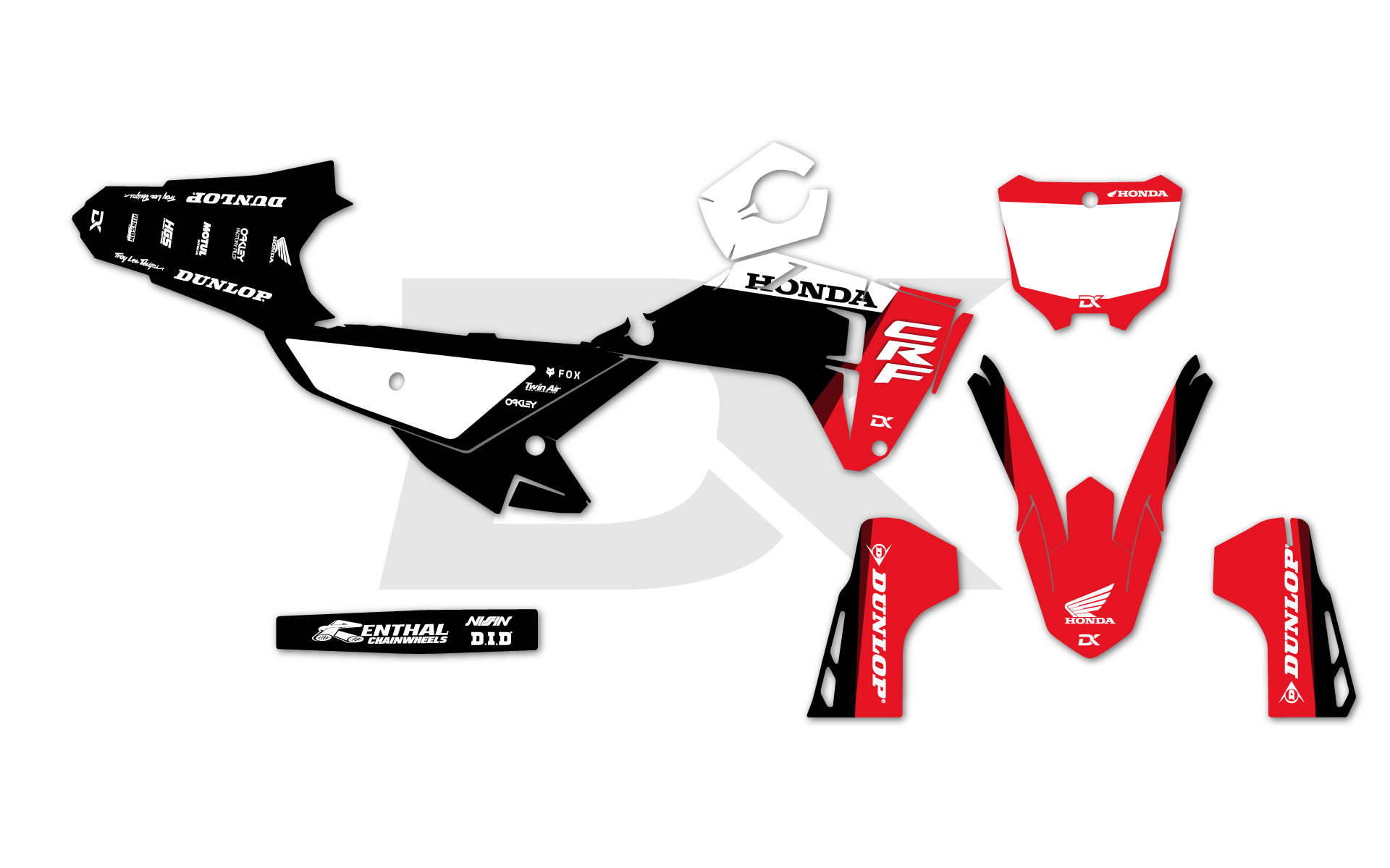 KIT DECO HONDA 250 CRF NOIR