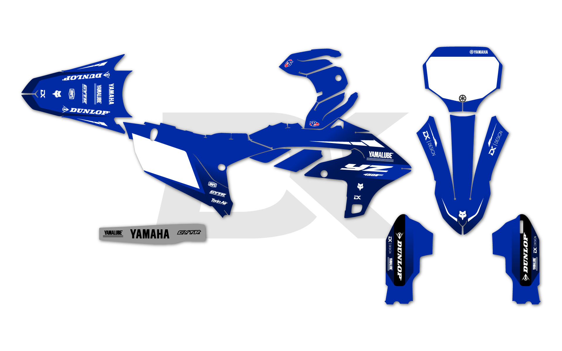 Kit Déco Yamaha 250 yzf bleu