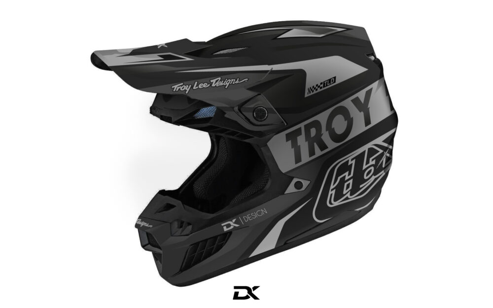 KIT DECO CASQUE TROY LEE DESIGNS SE5 NOIR BLACKLINE