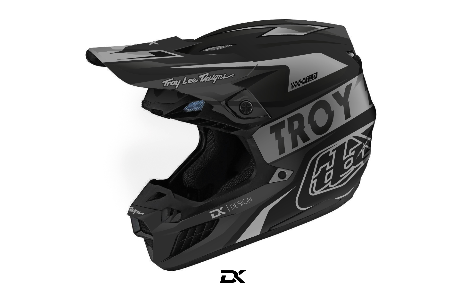 KIT DECO CASQUE TROY LEE DESIGNS SE5 NOIR BLACKLINE