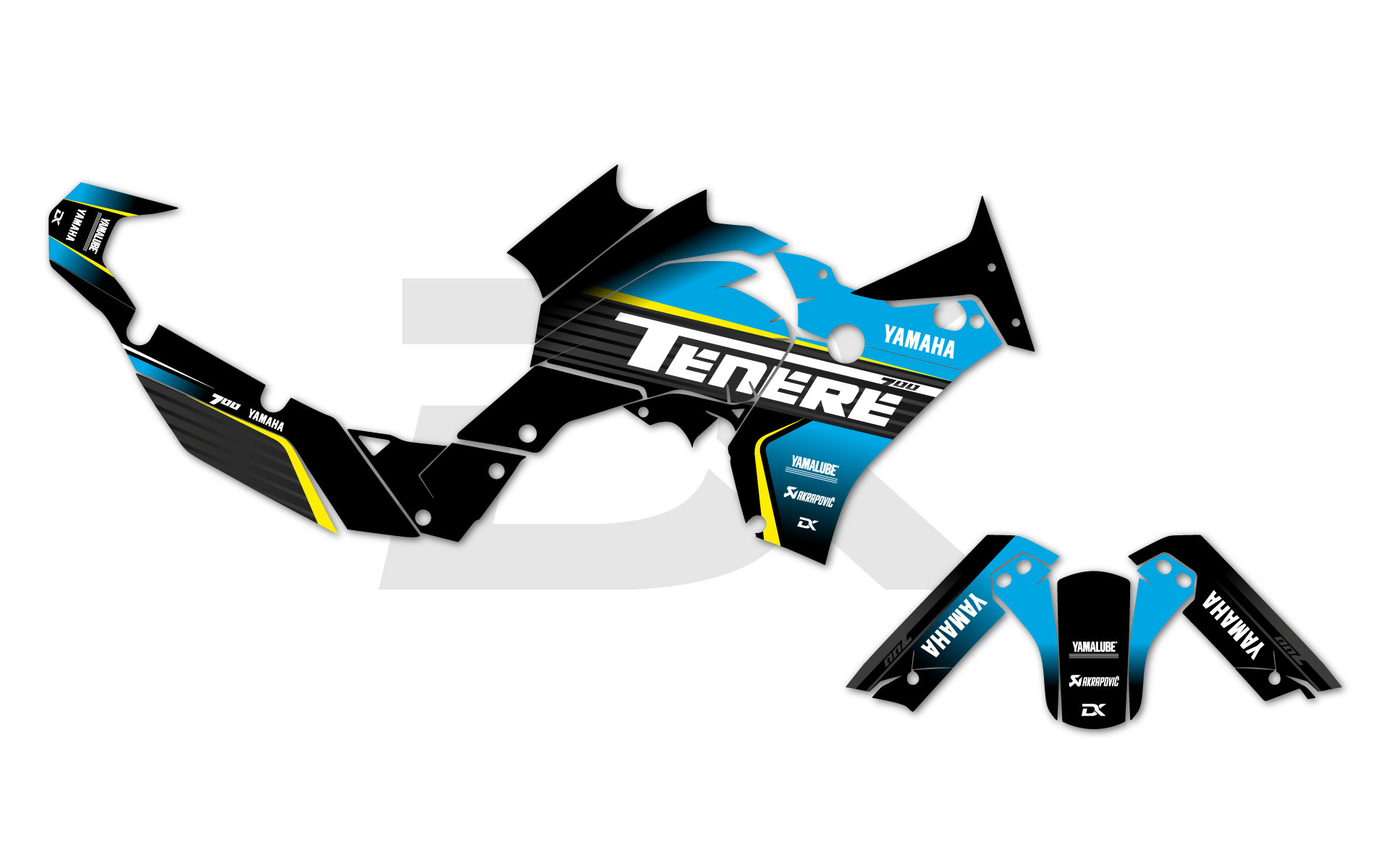 Kit Déco Routière TENERE 700 CYAN