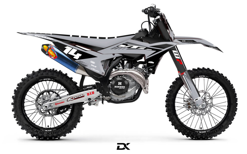 KIT DECO KTM SX / SXF GRIS FAST LINE