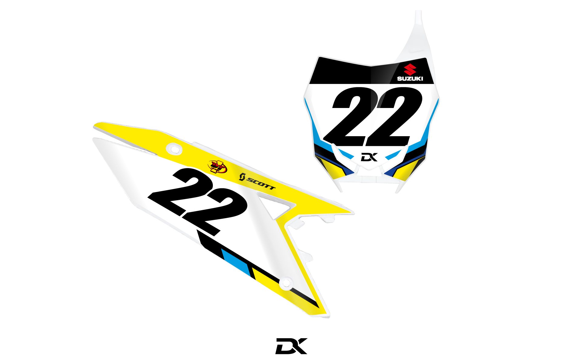 Kit fond de plaques Suzuki RMZ KENSEI