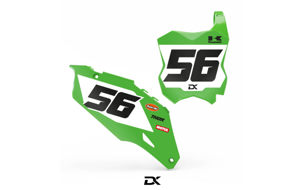 Kit fond de plaques Kawasaki KX / KXF Minimal