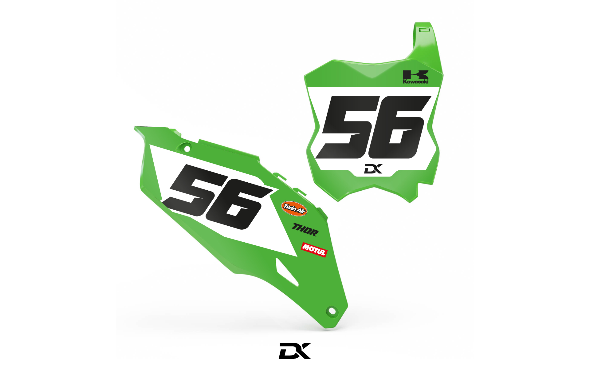 Kit fond de plaques Kawasaki KX / KXF Minimal