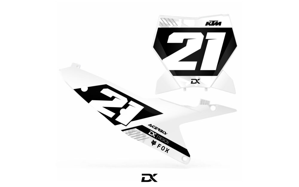 KIT FONDS DE PLAQUES 250 / 450 SXF BLANC NOVA