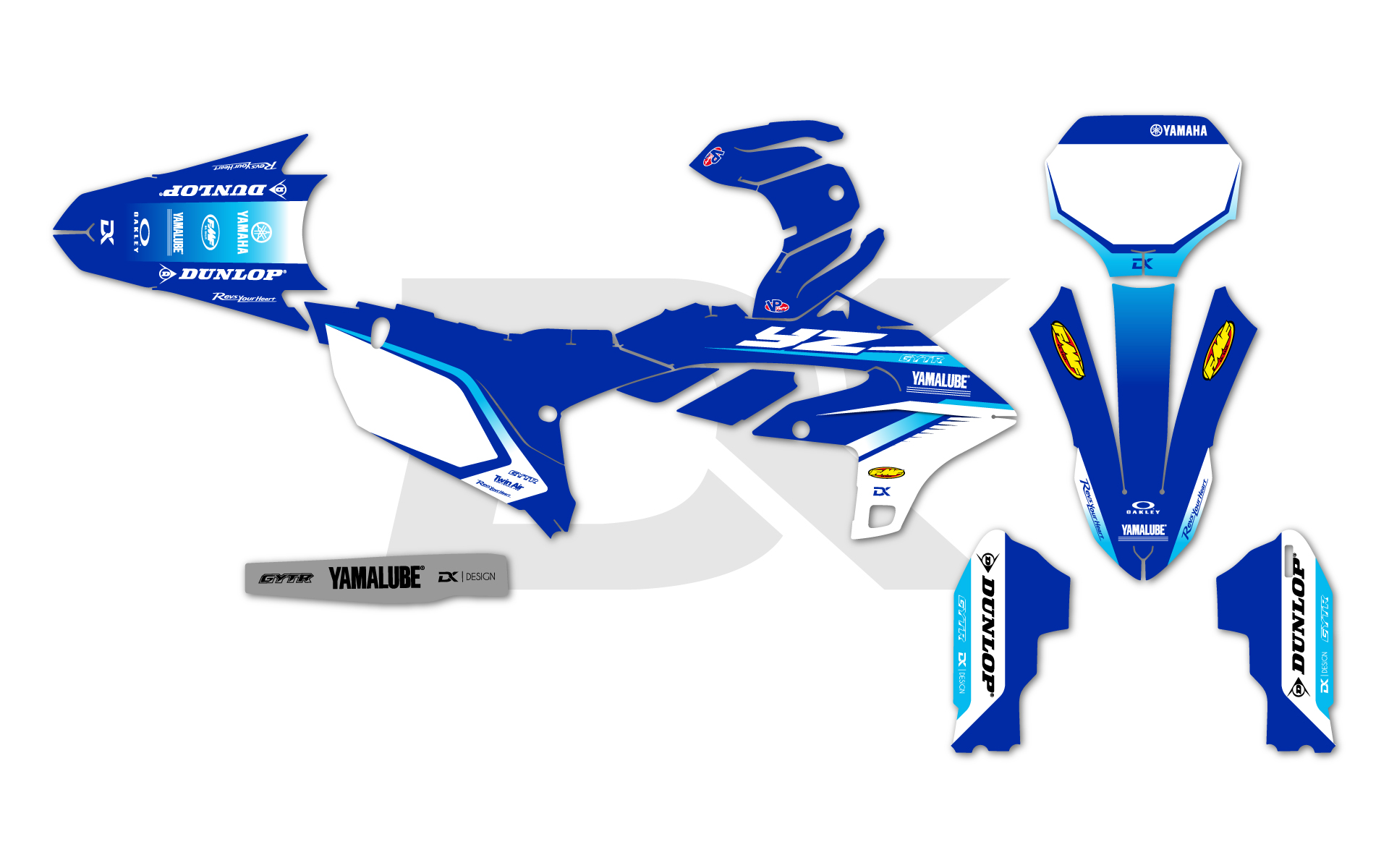 Kit Déco Yamaha 250 yzf bleu