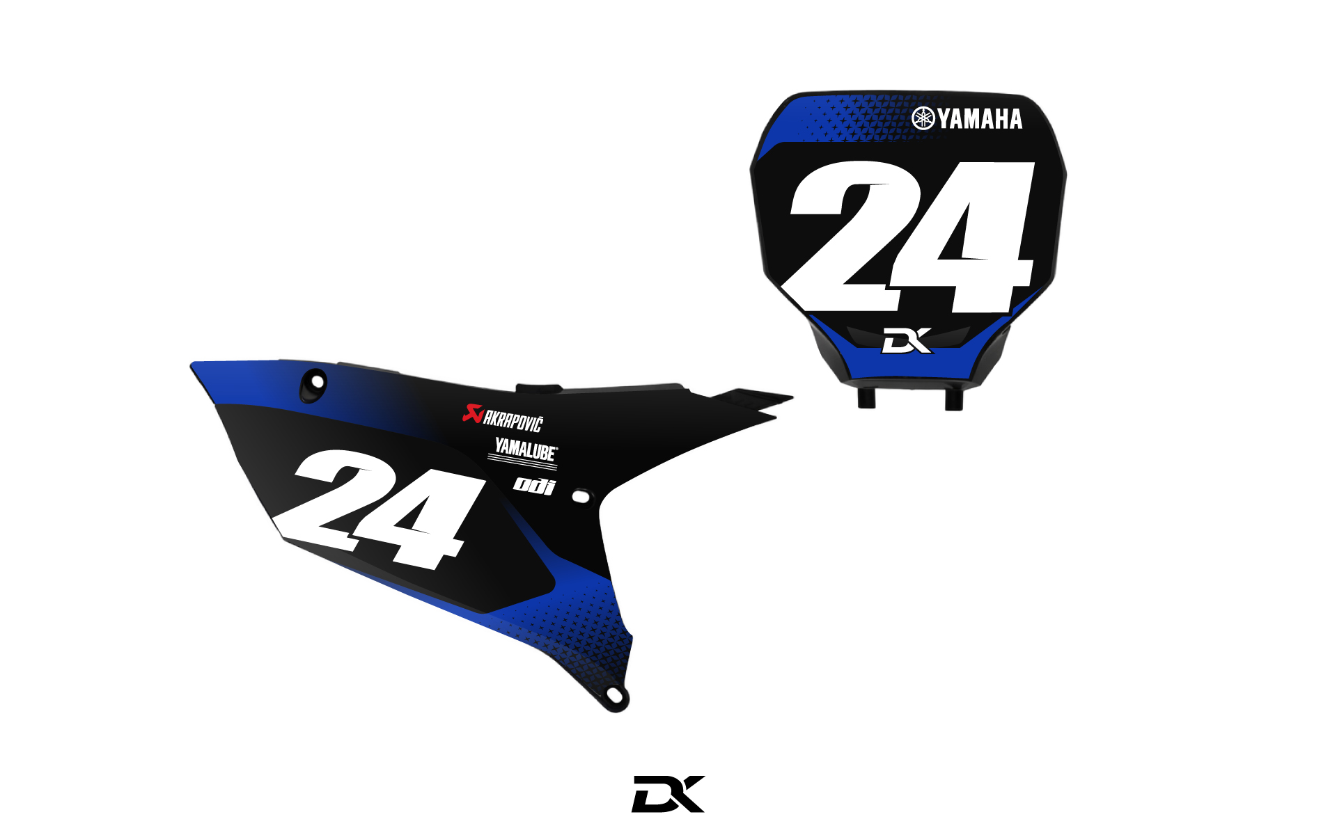 Kit fonds de plaques yamaha YZ / YZF Core Noir