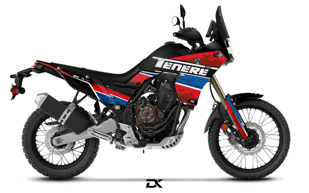 Kit Déco Routière TENERE 700 STARS Rouge