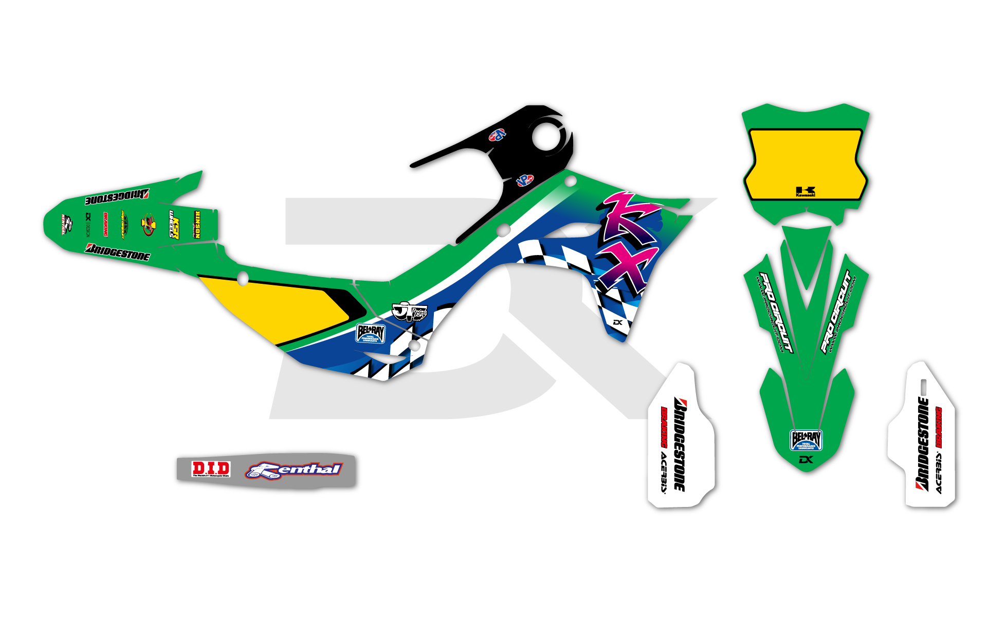 Kit Déco Vintage KX / KXF Vert