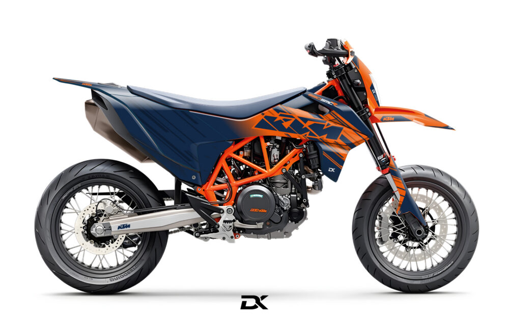 KIT DECO KTM 690 SMCR LINE ORANGE