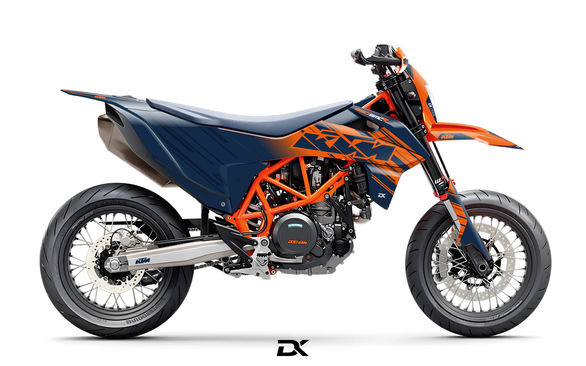 KIT DECO KTM 690 SMCR LINE ORANGE
