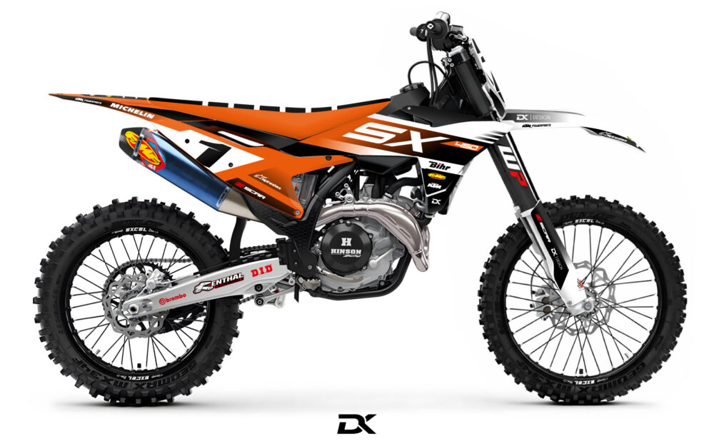 KIT DECO KTM SX / SXF BLANC RACER