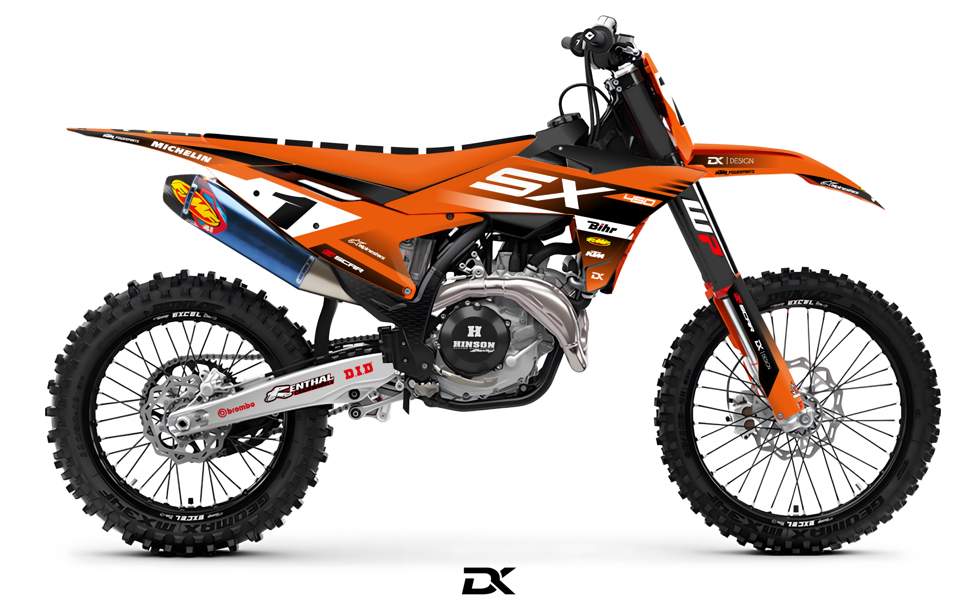 KIT DECO KTM SX / SXF ORANGE RACER