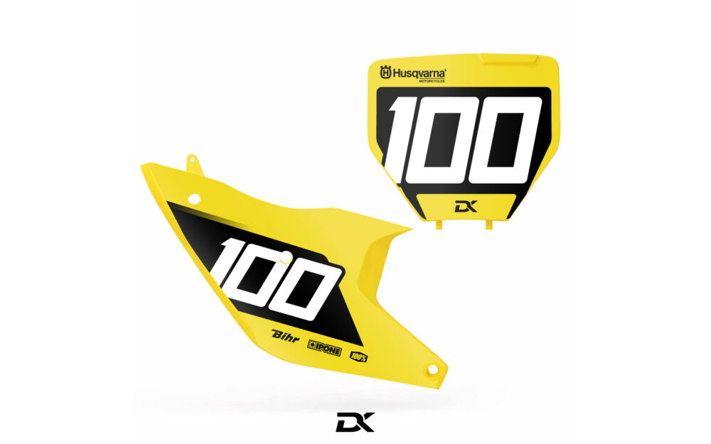 Kit Plaques Husqvarna TC / FC JAUNE SIXT