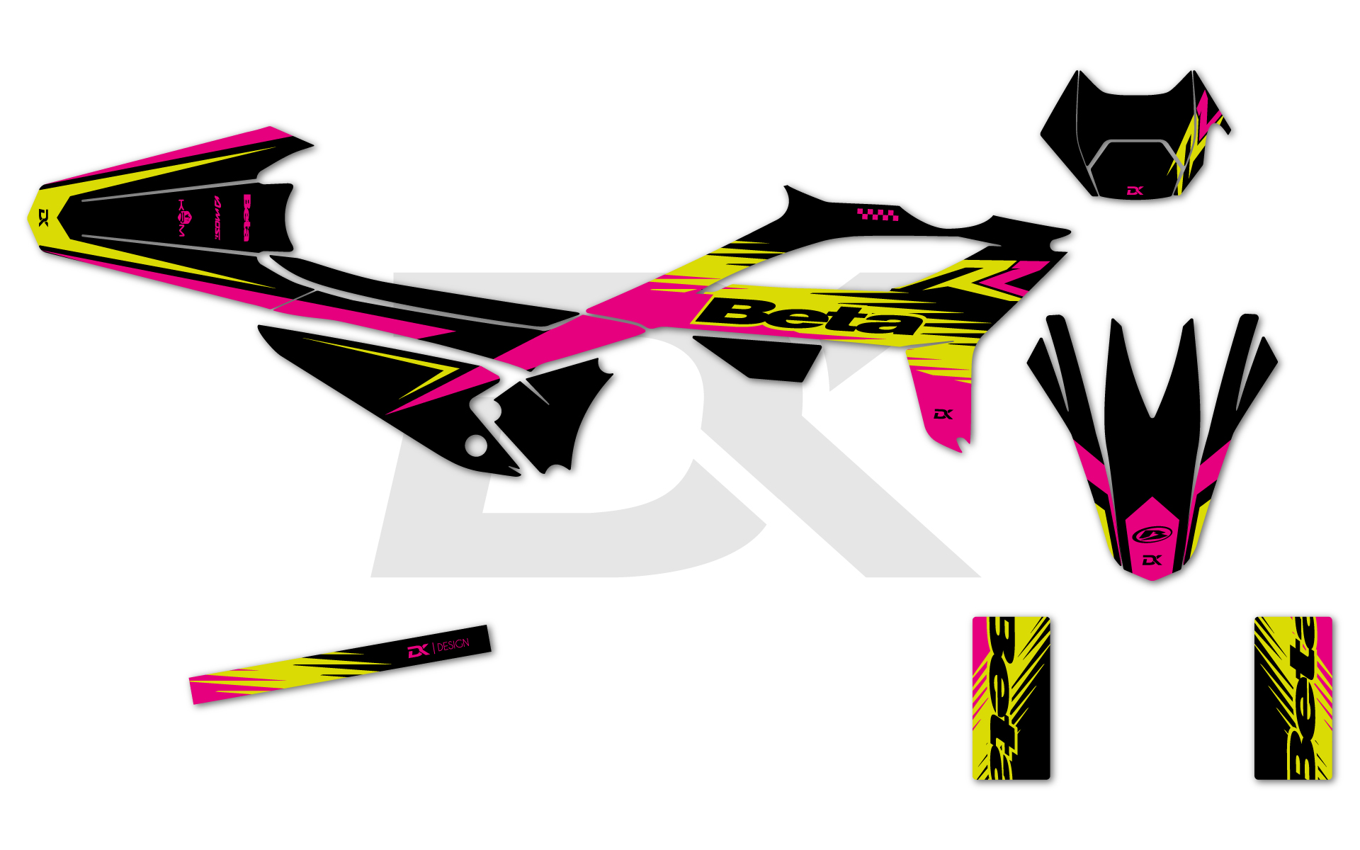 Kit déco 50cc Beta Shard Rose