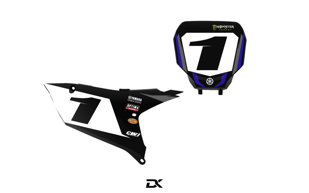 Kit fonds de plaques yamaha YZ / YZF Factory Noir
