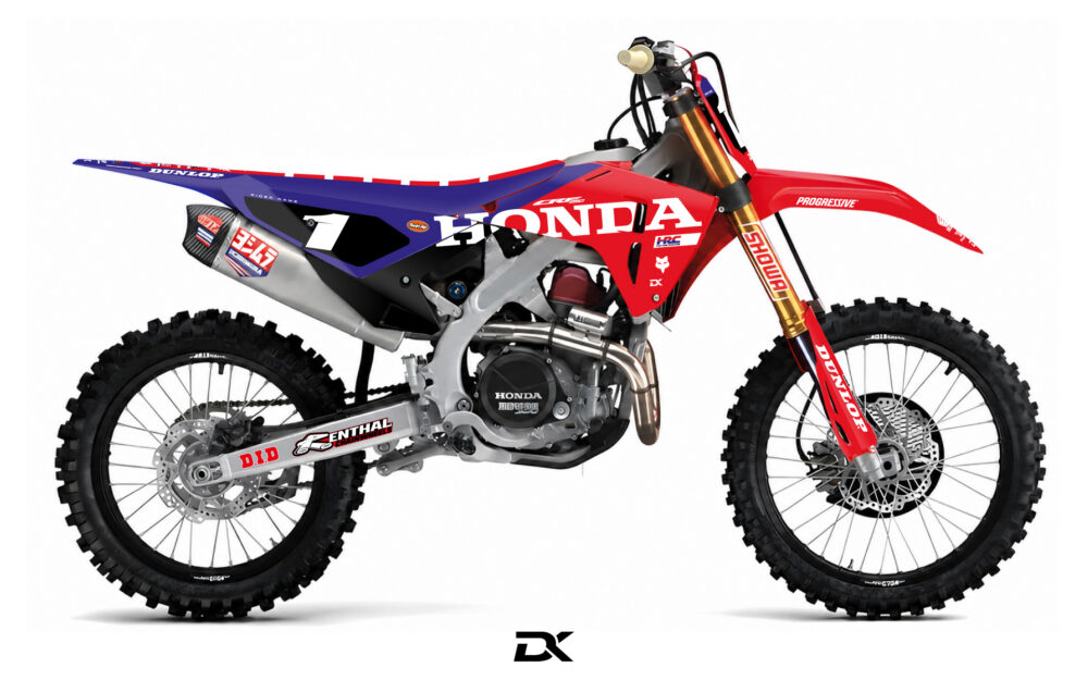 KIT DECO HONDA 250 CRF 2025 - 2026 BLUE27