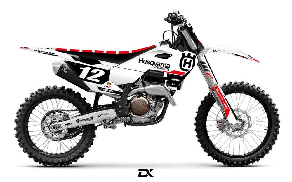 KIT DECO HUSQVARNA TC / FC / FE INFINITE ROUGE