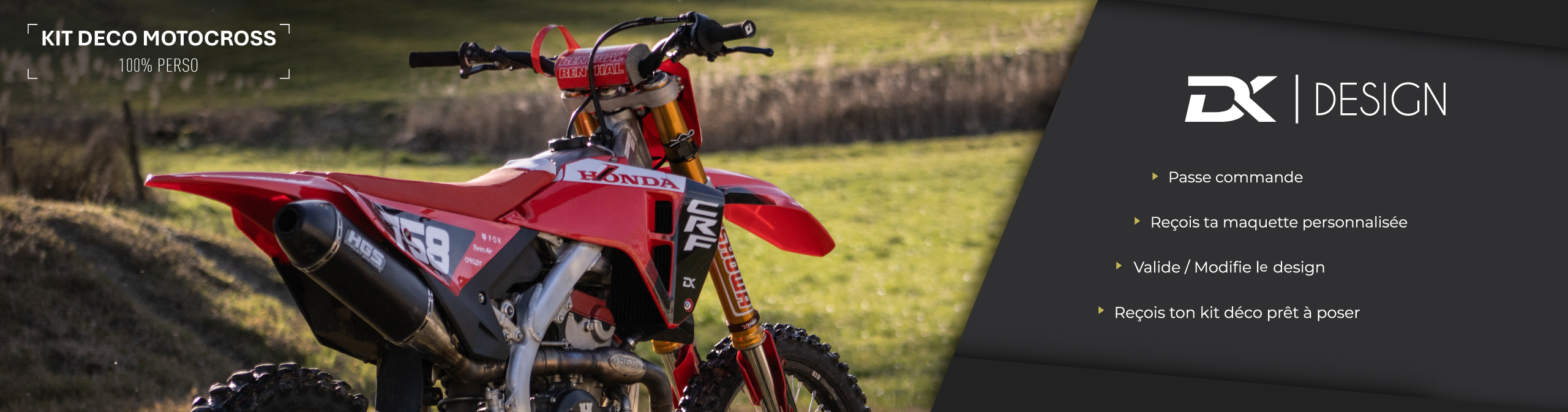 Accueil Slider Kit déco Motocross 100 Perso