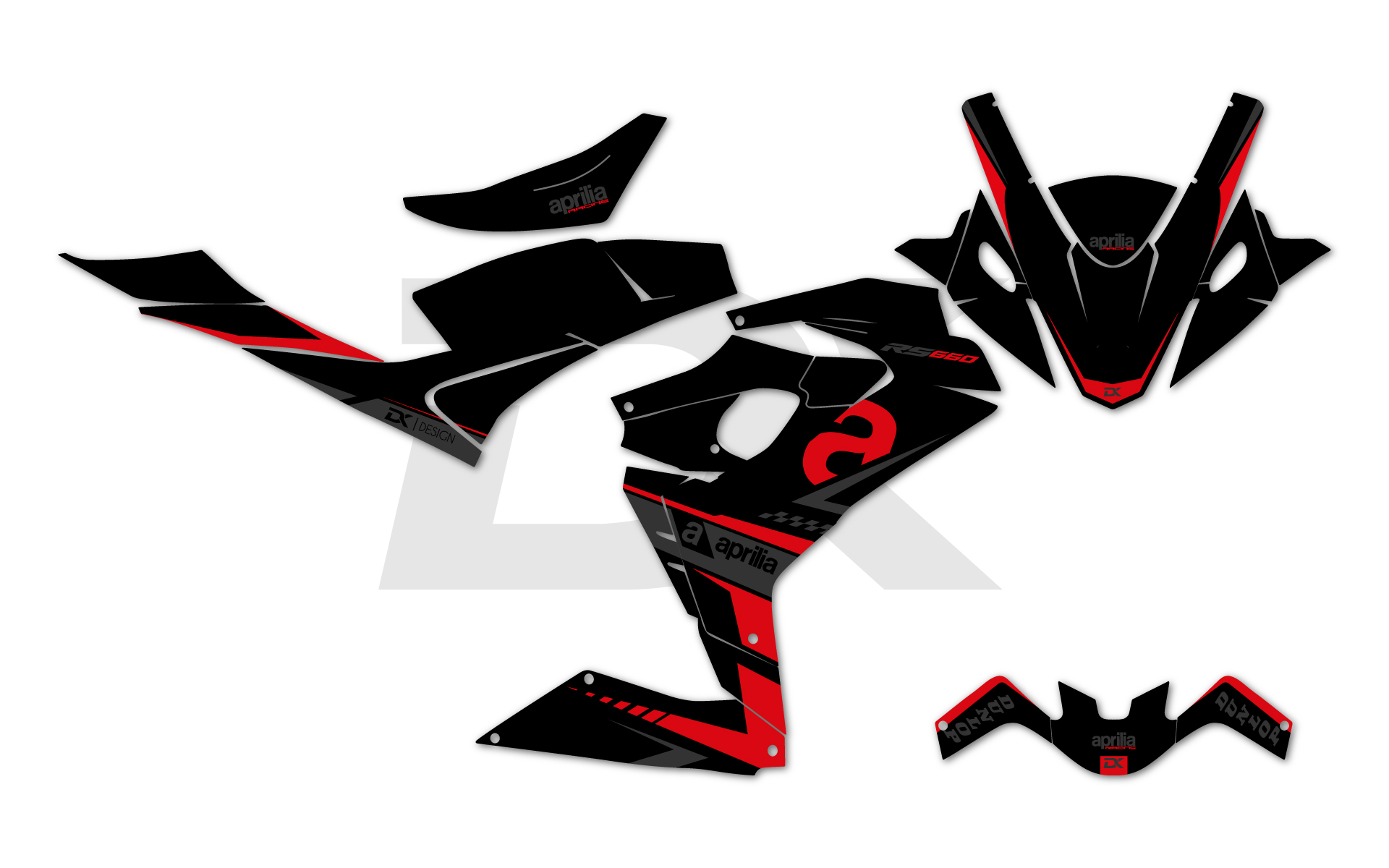 KIT DECO ROUTIERE APRILIA RS 660 ( 2020 - 2024 ) IMPERIA Gris