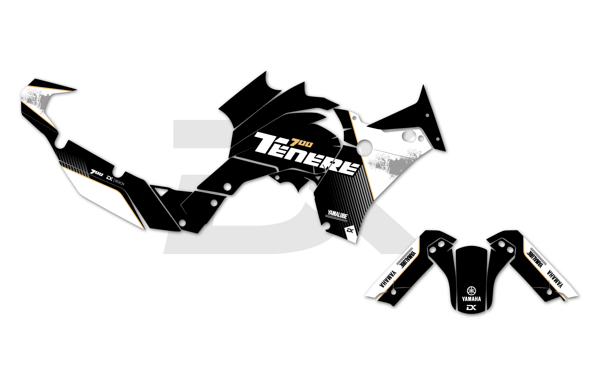 KIT DECO 700 TENERE - STRAIGHT - BEIGE