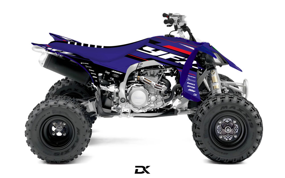KIT DECO YAMAHA 450 YFZR BLEU GRIDLINE