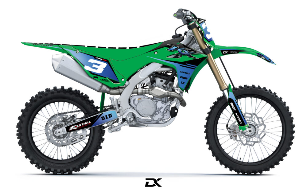 KAWASAKI KX / KXF ALTIK BLEU