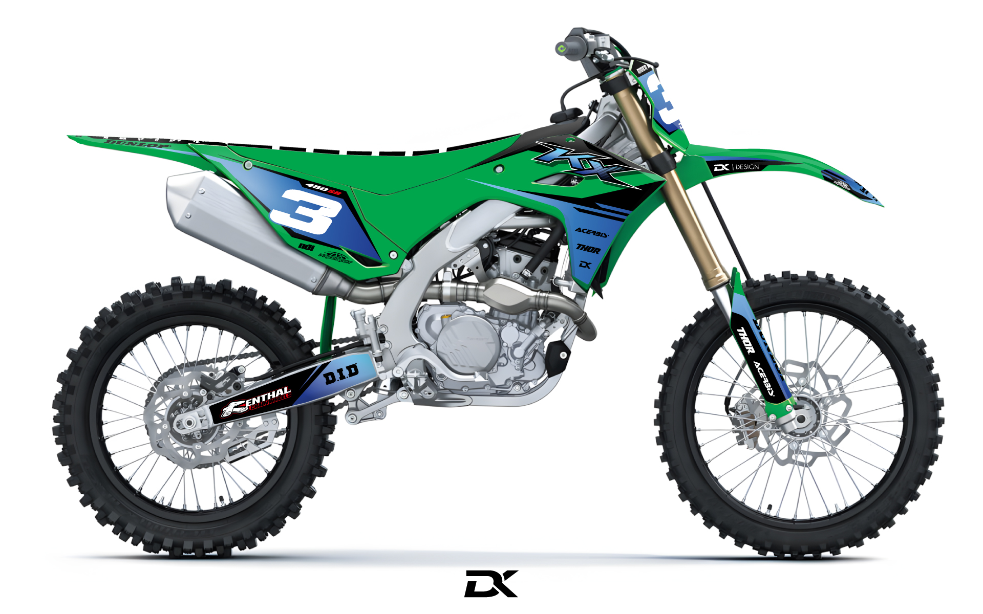 KAWASAKI KX / KXF ALTIK BLEU