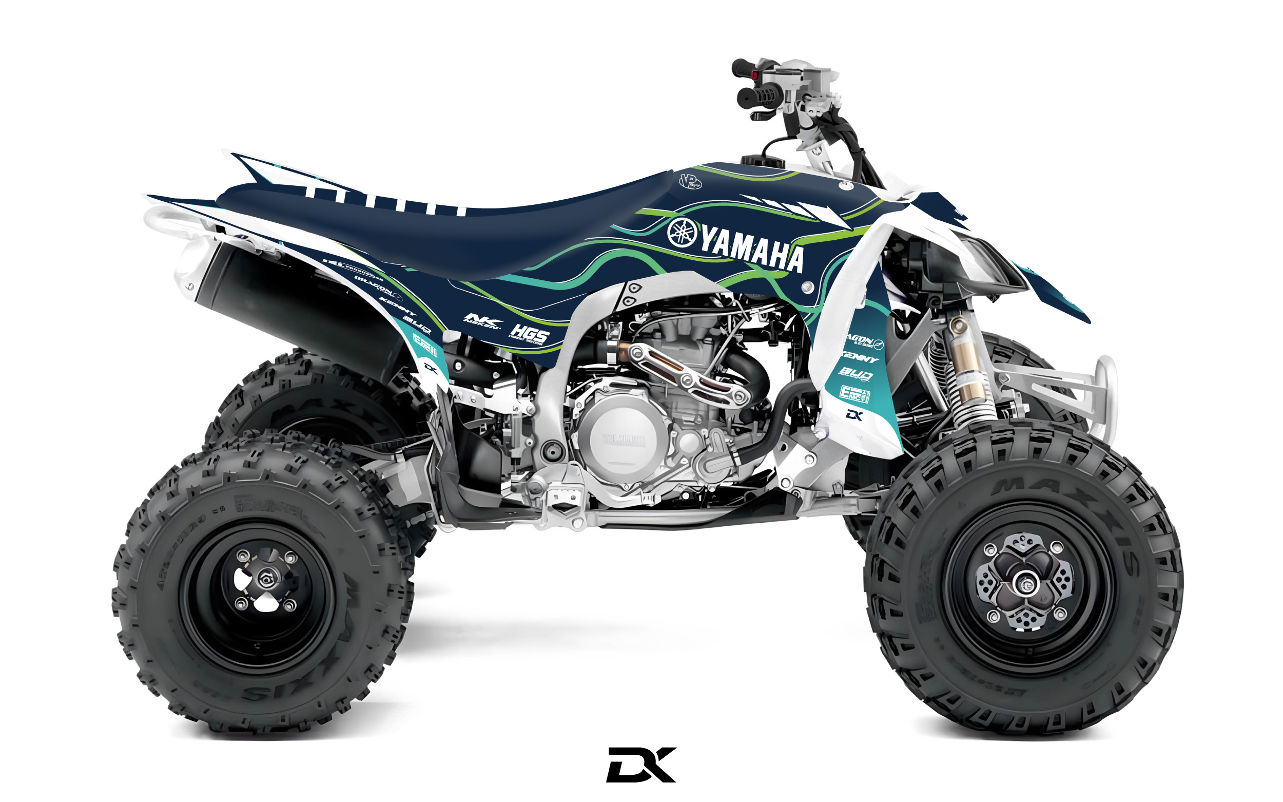 KIT DECO YAMAHA 450 YFZR BLEU OVERLINE