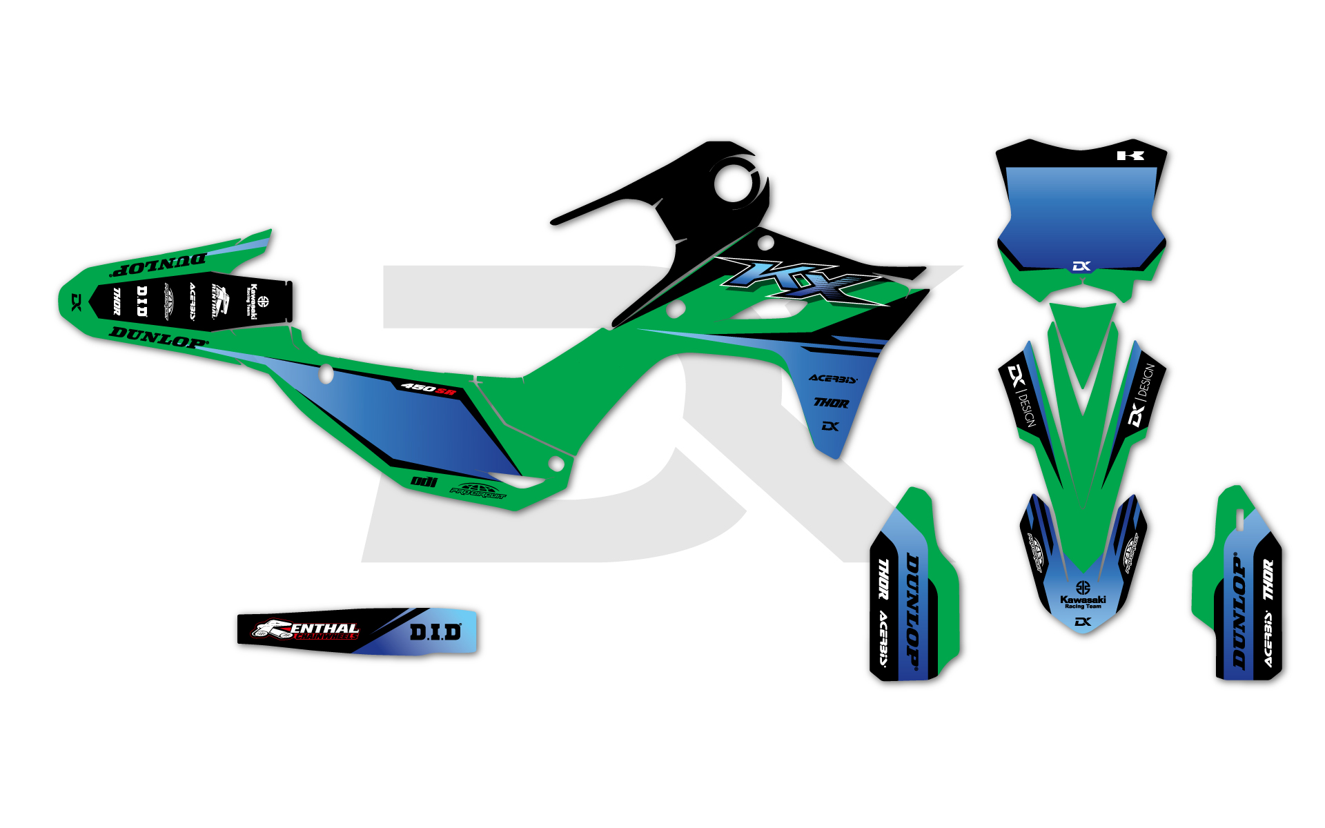 KAWASAKI KX / KXF ALTIK BLEU